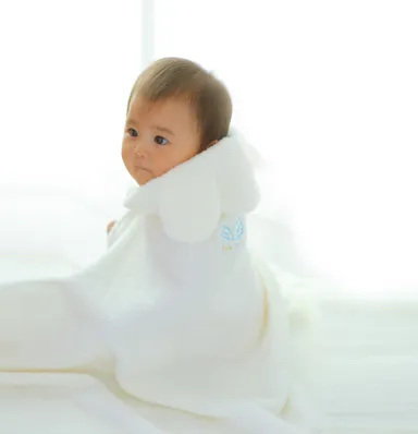 ベビーアルテ 「天使の背守り　ベビーバスポンチョ」