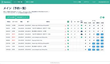 ホスト用管理画面