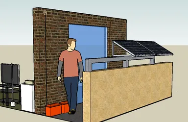 ベランダdeソーラーシステム一式