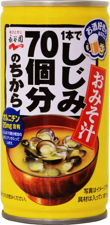 1本でしじみ70個分のちから　缶みそ汁
