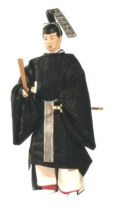 威儀者の束帯姿（一般財団法人宗教文化研究所 蔵）<展示：城南宮斎館>