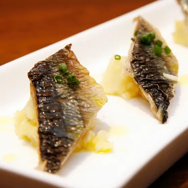 秋刀魚スモークポテサラ