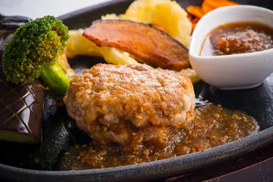 【オプションプレート料理】ハンバーグステーキ　和風ソース