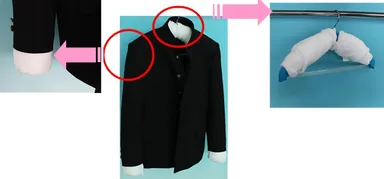 形を整えて陰干しをする