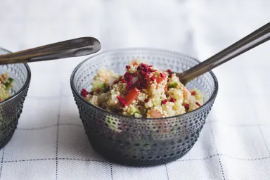 キヌアマリネ×フランボワーズソルト