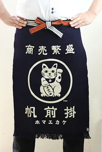 海外の方にも人気。前掛け専門店の「帆前掛け」