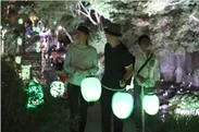 高橋匡太「Glow with City Project in Kamakura 長谷の灯かり」 2015年　撮影(村上美都）