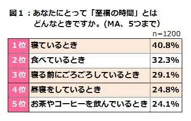 図1：あなたにとって「至福の時間」とはどんなときですか