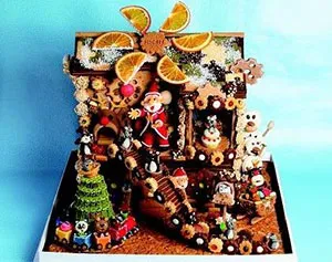 2015年「お菓子の家」展示作品（写真提供：一般社団法人日本洋菓子協会連合会）