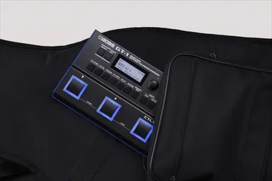 ギター・ケースのポケットに収納可能