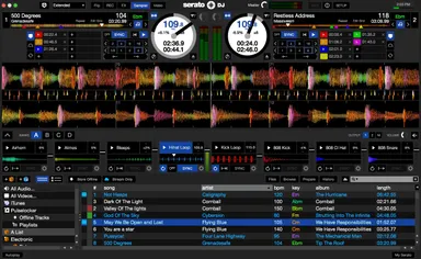 「serato DJ」画面