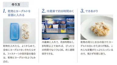 乾物ヨーグルトの基本の作り方