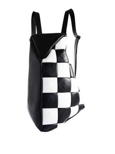 ブラック(市松模様柄)