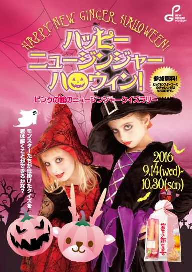 「ピンクの館のニュージンジャークイズラリー」パンフレット表紙