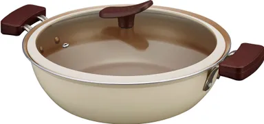 evercook卓上両手鍋27cmアイボリー