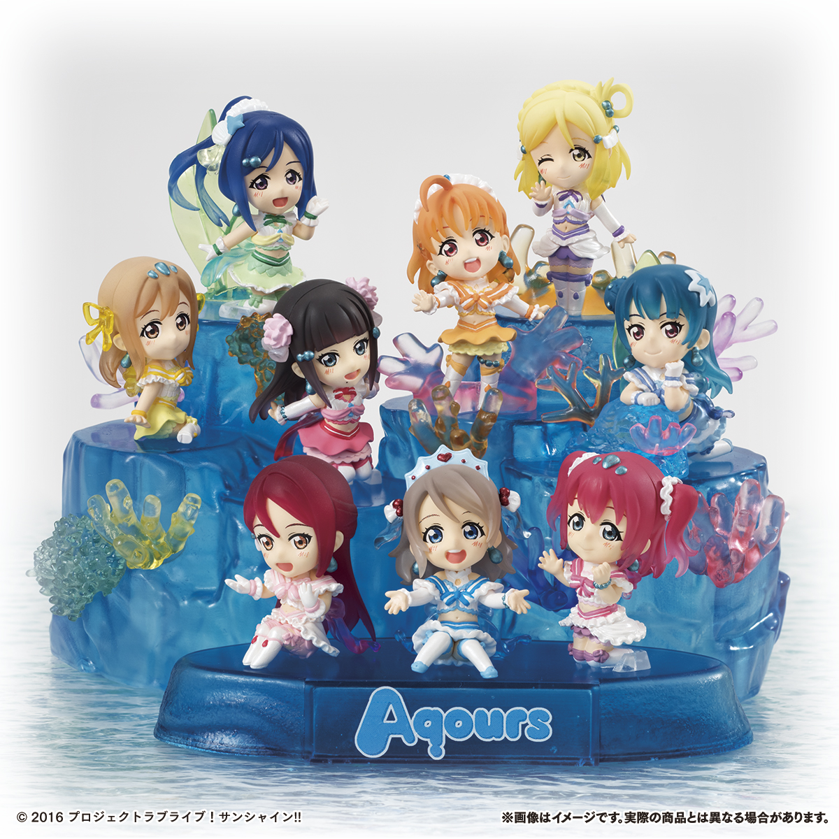 ラブライブ サンシャイン Aqours メンバー9人のデフォルメフィギュアが登場 株式会社バンダイ ネット戦略室のプレスリリース