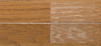 『ハードプロテクトW2R』を施した床はキズがつきにくい