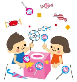 「トリック・オア・トリート」の合言葉でお菓子をプレゼント！