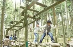 六甲山フィールド・アスレチック場内