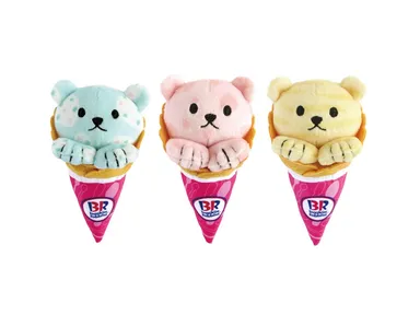 フレーバーベアー（左からポッピングシャワー、ベリーベリーストロベリー、キャラメルリボン）