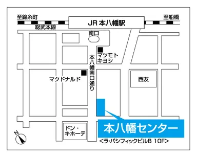 【案内図】本八幡センター