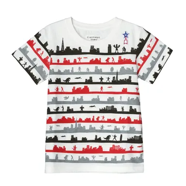 “CIAOPANIC TYPY”コラボTシャツ　ボーダー　(C)円谷プロ