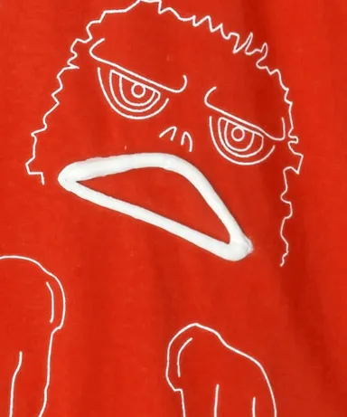 “inink”コラボTシャツ　ピグモン ウレタン樹脂部分　(C)円谷プロ