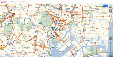【VICS渋滞情報】　表示例