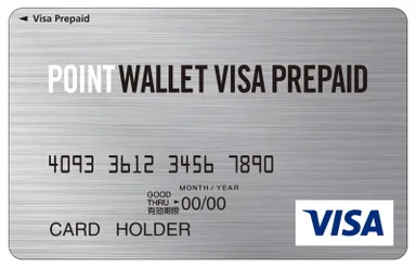 「POINT WALLET VISA PREPAID」券面