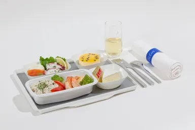 【オーシャン・メニュー】カラスカレイと海老のグリル(日本発)