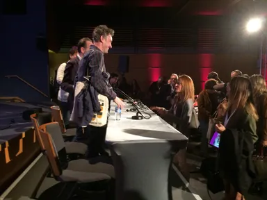 ピッチ後の反応