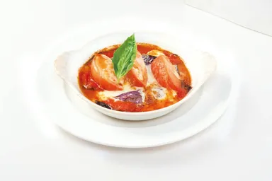 茄子と挽肉とトマトのオーブン焼き