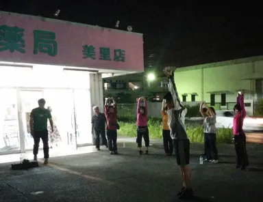 ウォーキング前の準備運動