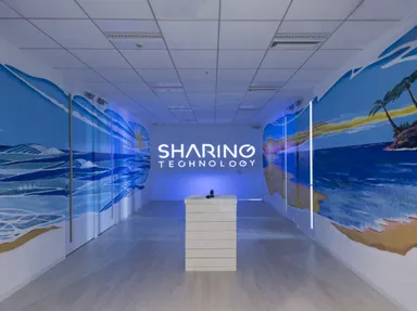 本社　受付風景