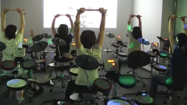 ドラムエクササイズ　レッスン風景