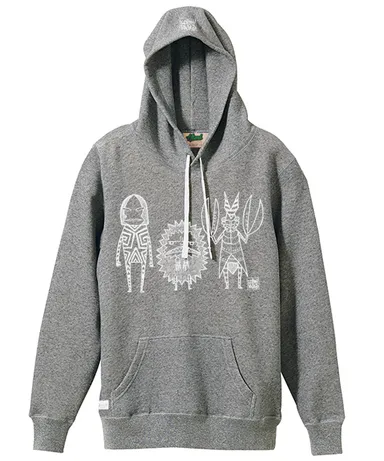 コラボ パーカー グレー　(C)円谷プロ