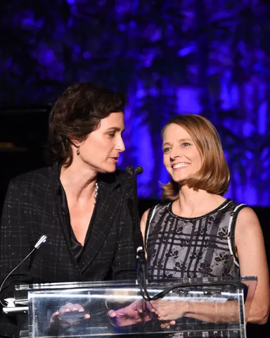 Jodie Foster and Alexandra Hedison