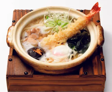 大海老天鍋焼きうどん