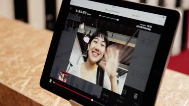 タブレット タイムレコーダーのビデオメッセージ機能