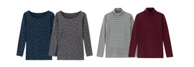 ・クルー/タートルネック長袖(10分)