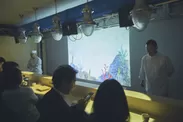 「泳ぎ寿司」プロジェクションマッピング