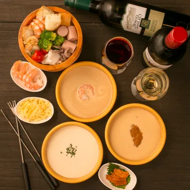 海鮮チーズフォンデュ