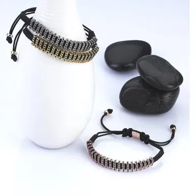 Flat Macrame Stoppers White Gold／Yellow Gold／Rose Gold