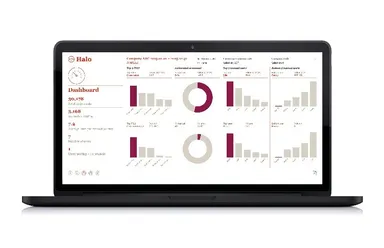 「Halo for Journals」ダッシュボード画面