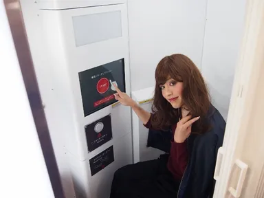 初めての写真撮影機にワクワクドキドキ