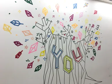 壁紙はマスキングテープのみで作成