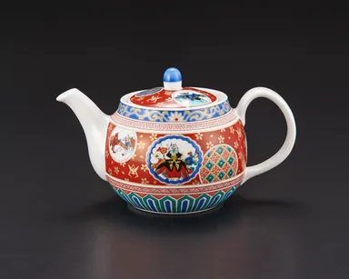 九谷焼　ガンダム　庄三風赤い彗星図　急須