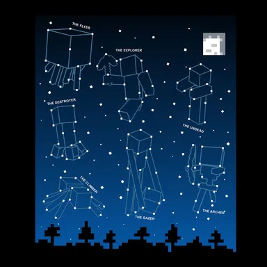 マインクラフト星座Tシャツ(セール対象)
