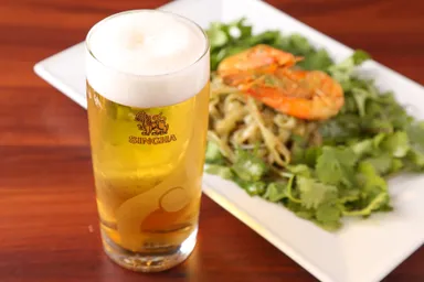 シンハーの生ビール(￥650)