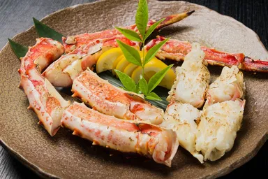 タラバガニの一本炭火焼き(カニフェス)